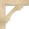 Ekena Millwork Olympic Block Rough Sawn Bracket w/ Offset Brace, Douglas Fir, 6"W x 22"D x 22"H BKT0604X22X22OLY05RDF - alternate 4